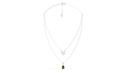 zodiac sign necklace- taurus- silver